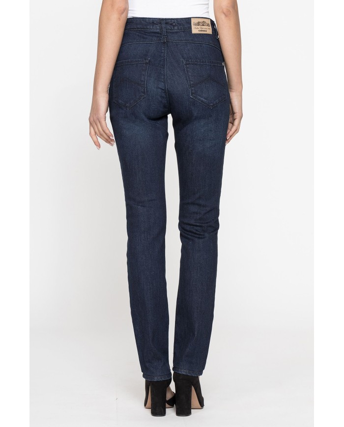 JEANS DONNA STRETCH 12oz MOD 753. Vita alta e gamba stretta.