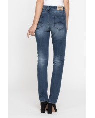 JEANS DONNA STRETCH 12oz MOD 753. Vita alta e gamba stretta.