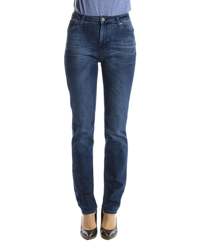 JEANS DONNA STRETCH 12oz MOD 753. Vita alta e gamba stretta.