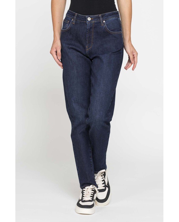 JEANS MOM CINQUE TASCHE IN DENIM STRETCH 12,2oz