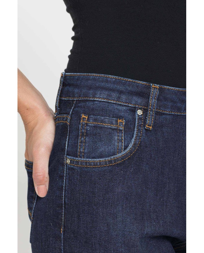 JEANS MOM CINQUE TASCHE IN DENIM STRETCH 12,2oz