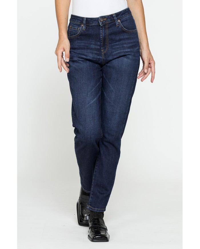 JEANS MOM CINQUE TASCHE IN DENIM STRETCH 12,2oz