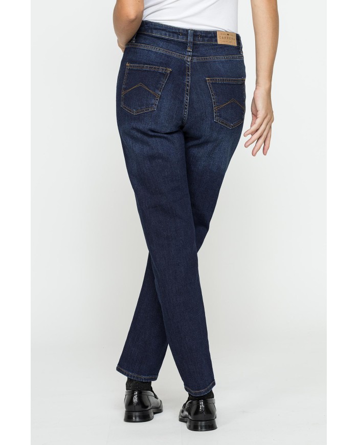 JEANS MOM CINQUE TASCHE IN DENIM STRETCH 12,2oz