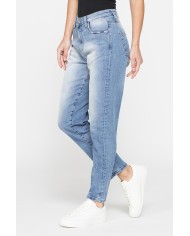 JEANS MOM CINQUE TASCHE IN DENIM STRETCH 12,2oz