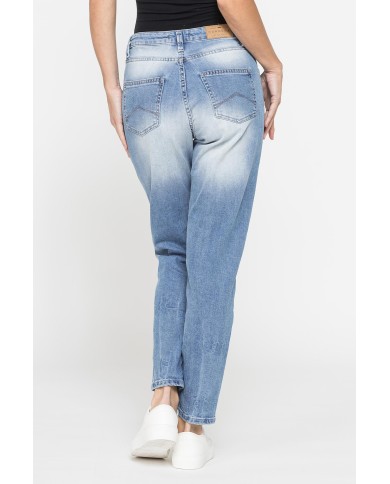 JEANS MOM CINQUE TASCHE IN DENIM STRETCH 12,2oz