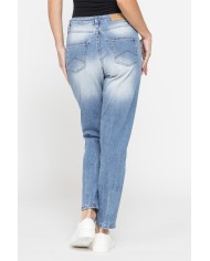 JEANS MOM CINQUE TASCHE IN DENIM STRETCH 12,2oz