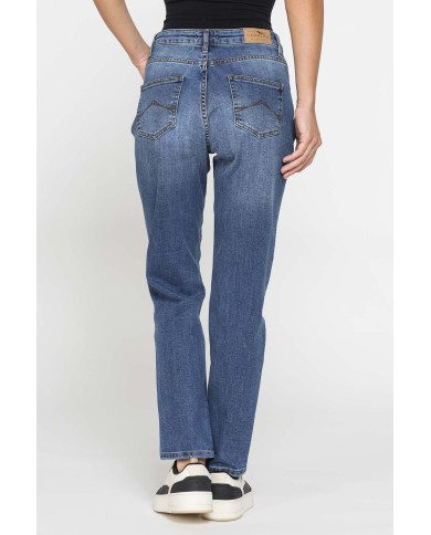 JEANS MOM CINQUE TASCHE IN DENIM STRETCH 12,2oz