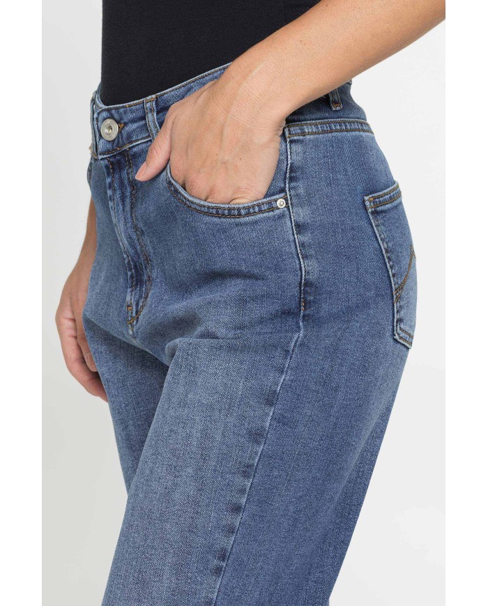 JEANS MOM CINQUE TASCHE IN DENIM STRETCH 12,2oz