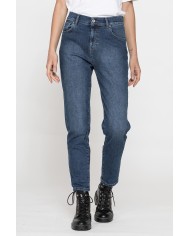 JEANS MOM CINQUE TASCHE IN DENIM STRETCH 12,2oz