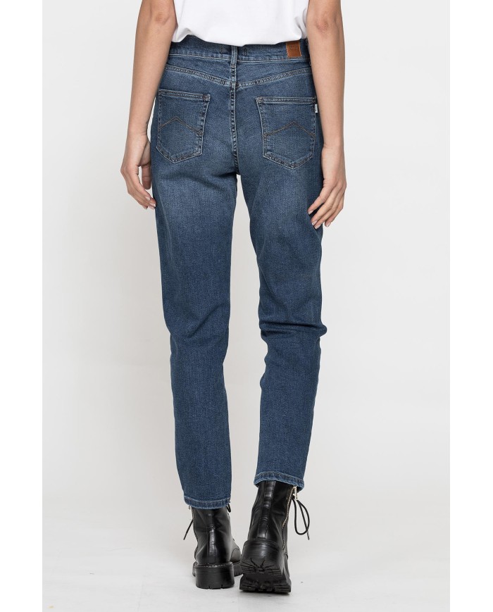JEANS MOM CINQUE TASCHE IN DENIM STRETCH 12,2oz