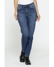 JEANS MOM CINQUE TASCHE IN DENIM STRETCH 12,2oz