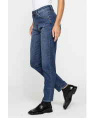 JEANS MOM CINQUE TASCHE IN DENIM STRETCH 12,2oz