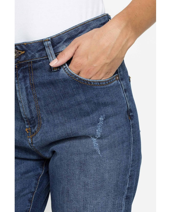 JEANS MOM CINQUE TASCHE IN DENIM STRETCH 12,2oz