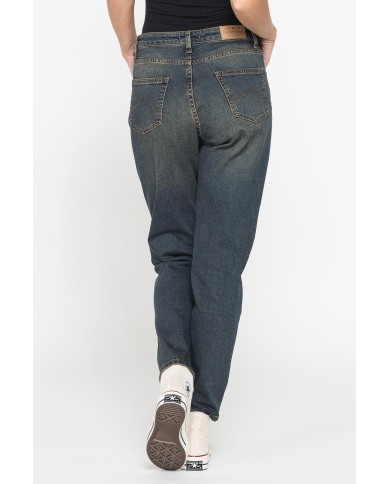 JEANS MOM CINQUE TASCHE IN DENIM STRETCH 12,2oz