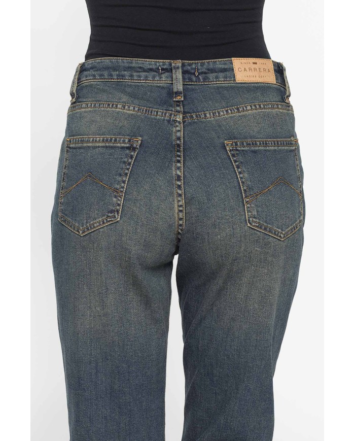 JEANS MOM CINQUE TASCHE IN DENIM STRETCH 12,2oz