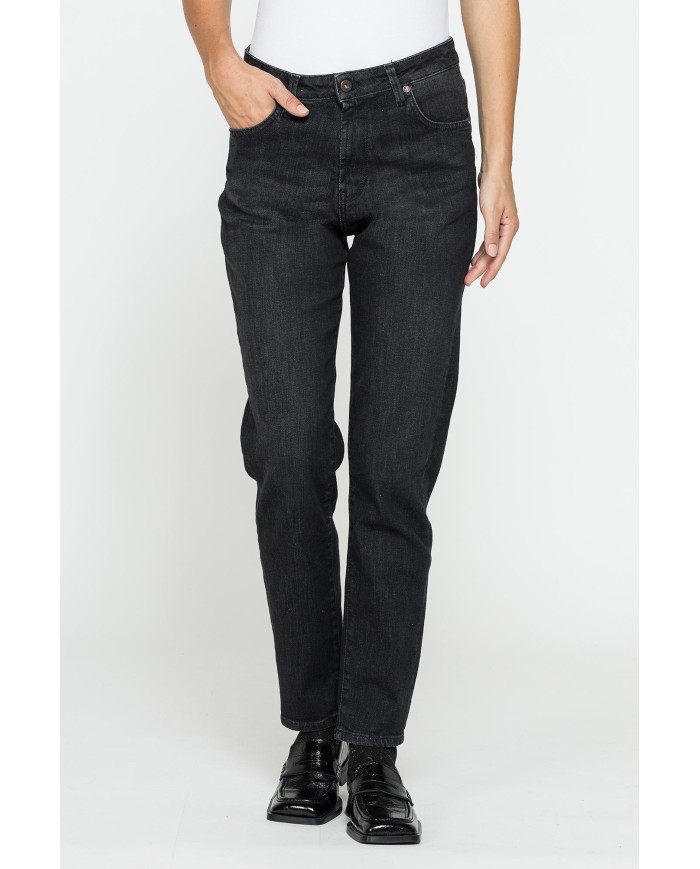 JEANS MOM CINQUE TASCHE IN DENIM STRETCH 12,2oz