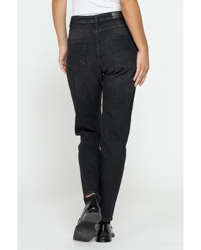 JEANS MOM CINQUE TASCHE IN DENIM STRETCH 12,2oz