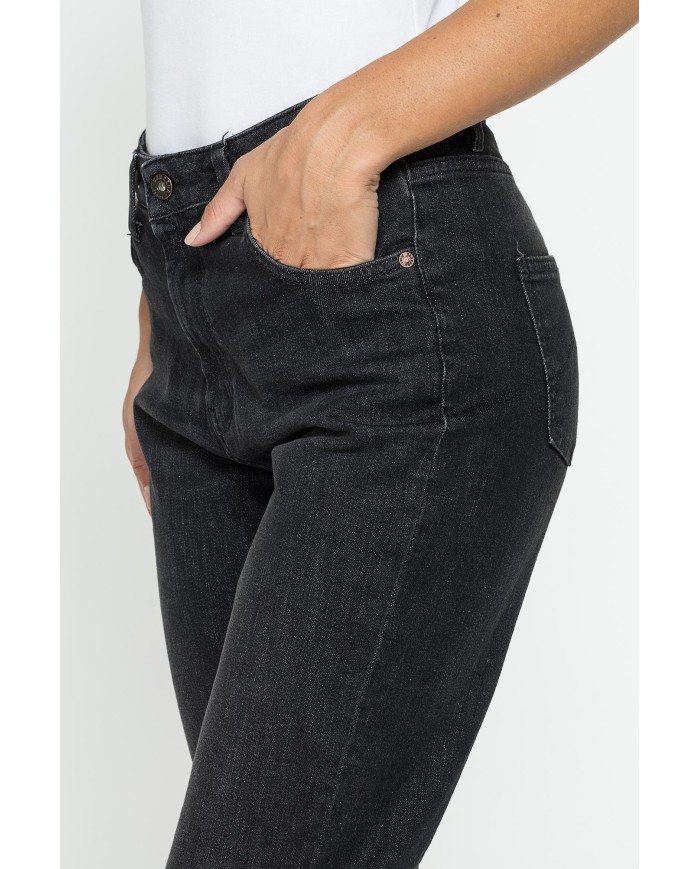 JEANS MOM CINQUE TASCHE IN DENIM STRETCH 12,2oz