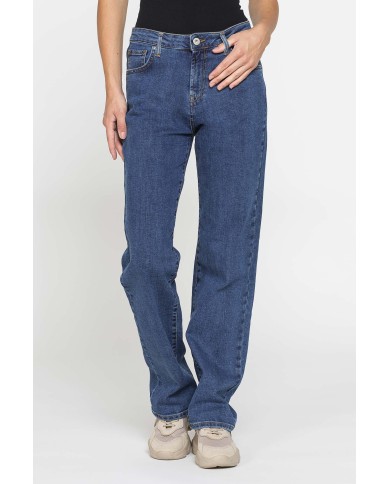 JEANS COULOTTES COMFORT FIT IN DENIM STRETCH 12oz JEANS COULOTTES COMFORT FIT IN DENIM STRETCH 12oz
