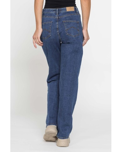 JEANS COULOTTES COMFORT FIT IN DENIM STRETCH 12oz