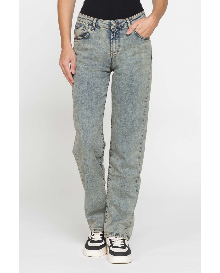 JEANS COULOTTES COMFORT FIT IN DENIM STRETCH 12oz