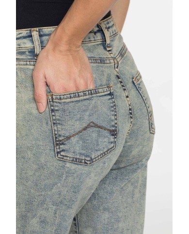 JEANS COULOTTES COMFORT FIT IN DENIM STRETCH 12oz