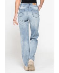 JEANS CINQUE TASCHE CON GAMBA AMPIA IN DENIM STRETCH 12,2oz