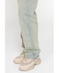 JEANS CINQUE TASCHE CON GAMBA AMPIA IN DENIM STRETCH 12,2oz