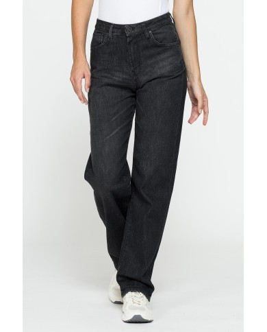 JEANS CINQUE TASCHE CON GAMBA AMPIA IN DENIM STRETCH 12,2oz