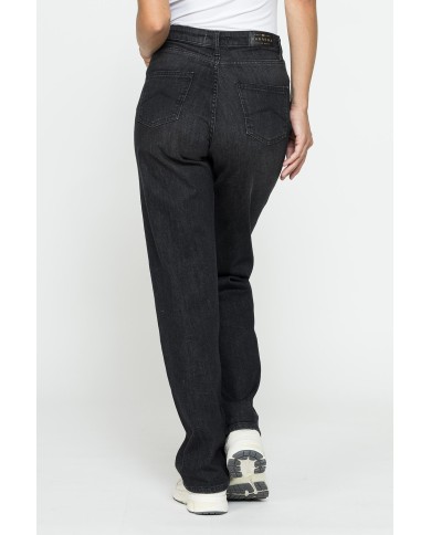 JEANS CINQUE TASCHE CON GAMBA AMPIA IN DENIM STRETCH 12,2oz