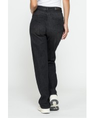 JEANS CINQUE TASCHE CON GAMBA AMPIA IN DENIM STRETCH 12,2oz