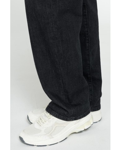 JEANS CINQUE TASCHE CON GAMBA AMPIA IN DENIM STRETCH 12,2oz