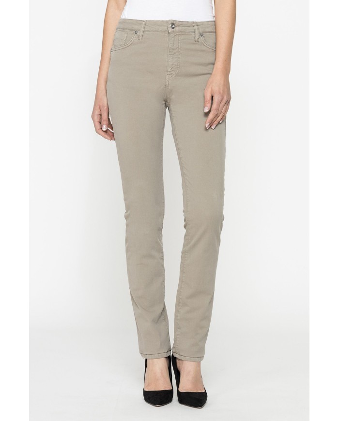 PANTALONE IN GABARDINA MOD.753 . Vita alta e gamba confortevole.