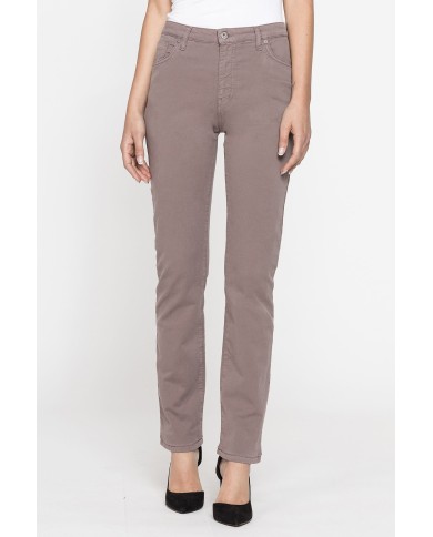 PANTALONE IN GABARDINA MOD.753 . Vita alta e gamba confortevole.