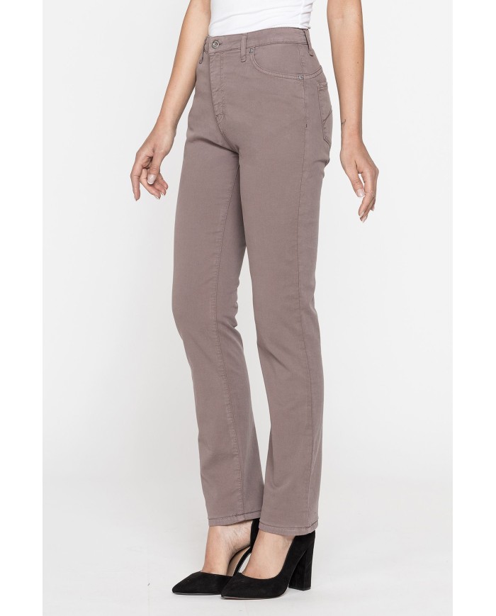 PANTALONE IN GABARDINA MOD.753 . Vita alta e gamba confortevole.