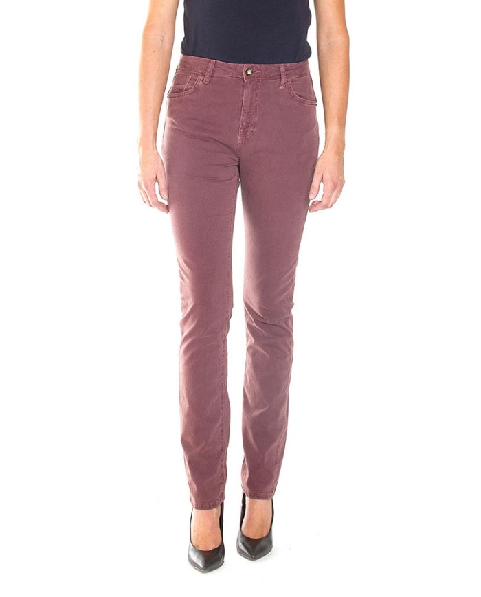 PANTALONE IN GABARDINA MOD.753 . Vita alta e gamba confortevole.