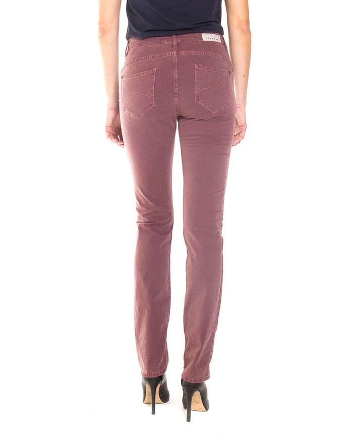 PANTALONE IN GABARDINA MOD.753 . Vita alta e gamba confortevole.