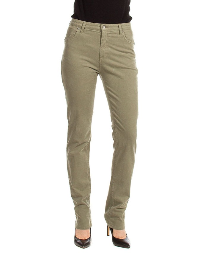 PANTALONE IN GABARDINA MOD.753 . Vita alta e gamba confortevole.