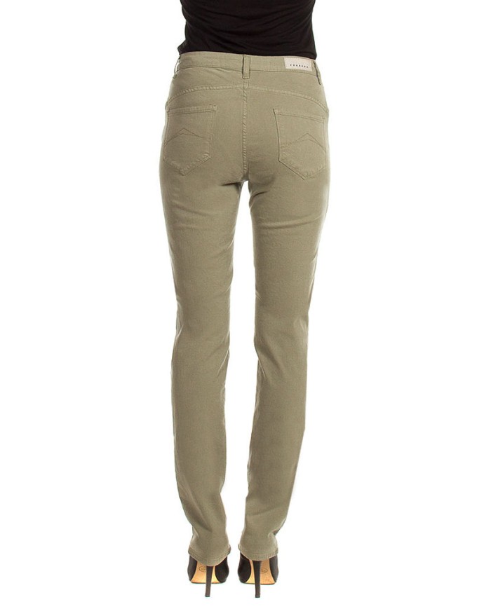 PANTALONE IN GABARDINA MOD.753 . Vita alta e gamba confortevole.