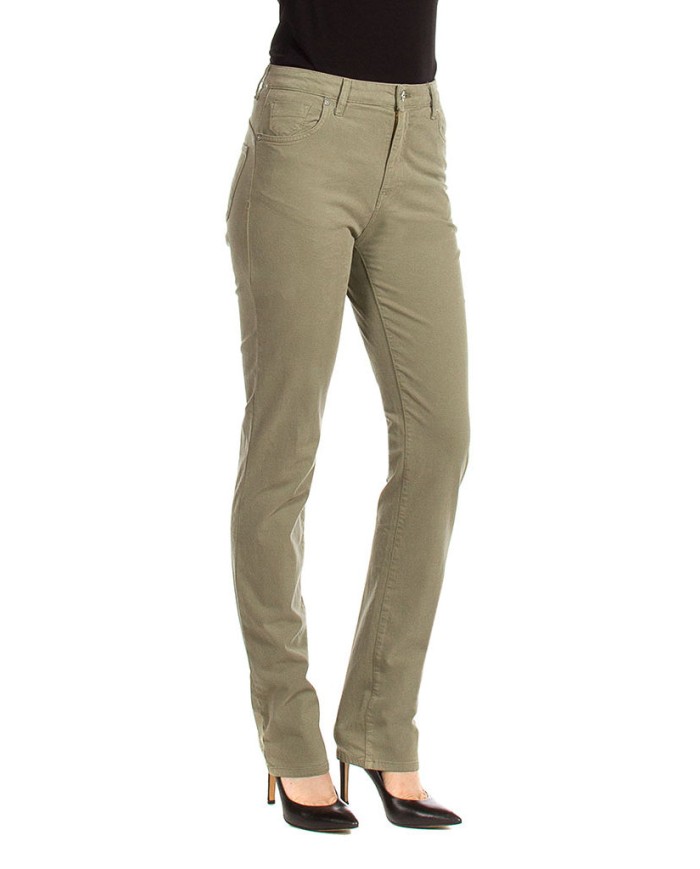 PANTALONE IN GABARDINA MOD.753 . Vita alta e gamba confortevole.