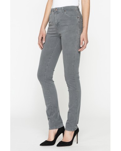 PANTALONE IN GABARDINA MOD.753 . Vita alta e gamba confortevole.