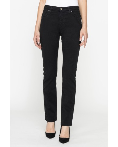 PANTALONE IN GABARDINA MOD.753 . Vita alta e gamba confortevole.