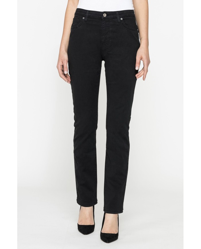 PANTALONE IN GABARDINA MOD.753 . Vita alta e gamba confortevole.