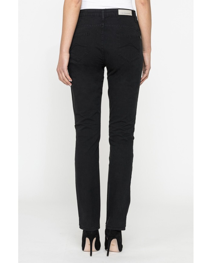 PANTALONE IN GABARDINA MOD.753 . Vita alta e gamba confortevole.