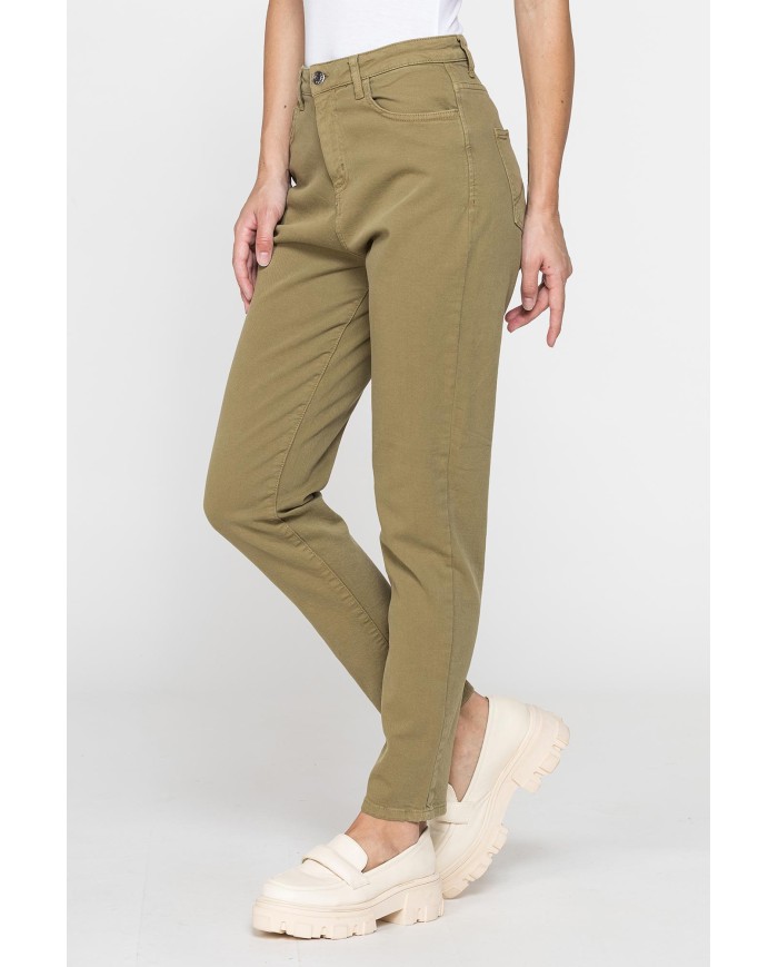 MOM JEANS DONNA MODELLO 5 TASCHE IN BULL DENIM MOM JEANS DONNA MODELLO 5 TASCHE IN BULL DENIM
