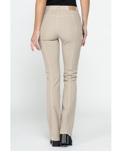 PANTALONE A ZAMPA STILE WESTERN IN MOLESKIN STRETCH 10oz