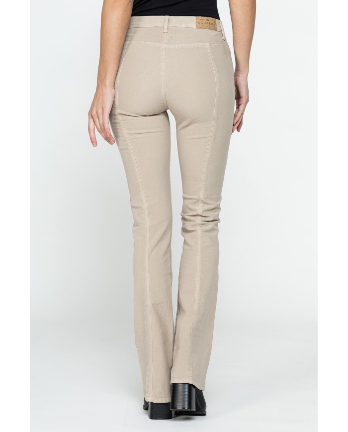 PANTALONE A ZAMPA STILE WESTERN IN MOLESKIN STRETCH 10oz