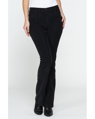 PANTALONE A ZAMPA STILE WESTERN IN MOLESKIN STRETCH 10oz