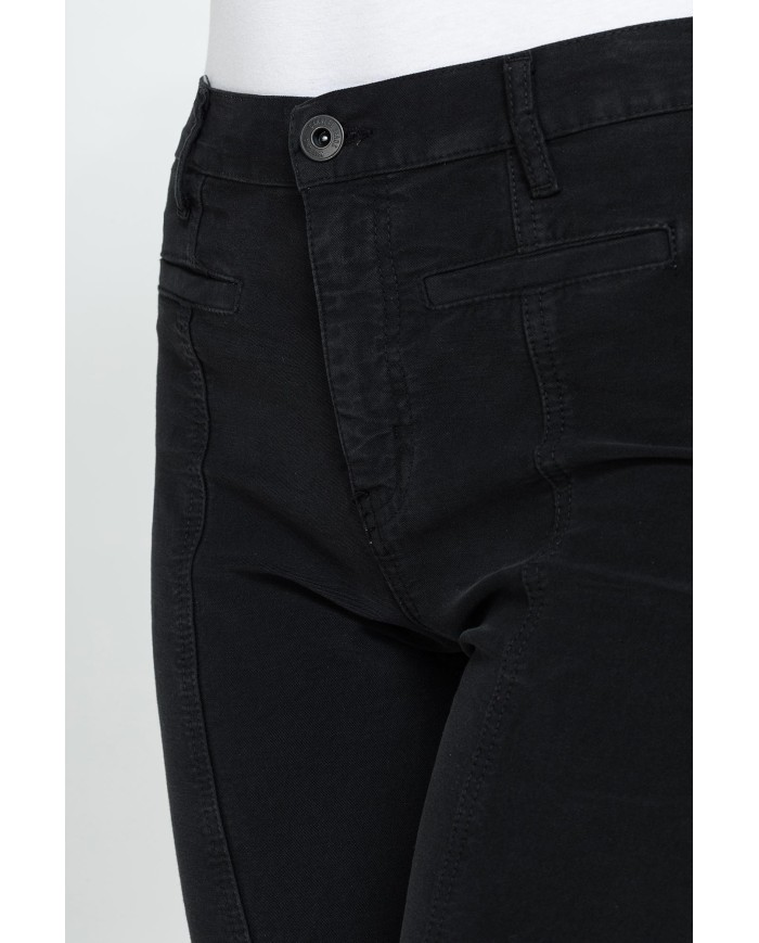 PANTALONE A ZAMPA STILE WESTERN IN MOLESKIN STRETCH 10oz