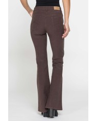 PANTALONE A ZAMPA STILE WESTERN IN MOLESKIN STRETCH 10oz